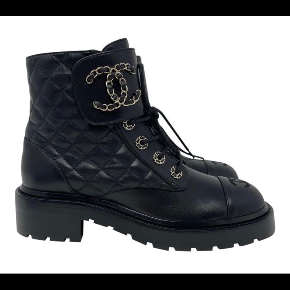 Chanel Combat Boots